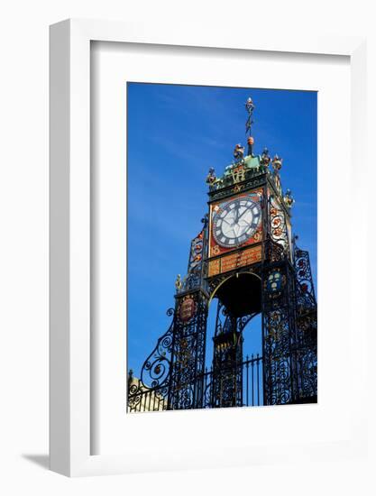 East Gate Clock, Chester, Cheshire, England, United Kingdom, Europe-Frank Fell-Framed Photographic Print