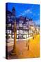 East Gate Street at Christmas, Chester, Cheshire, England, United Kingdom, Europe-Frank Fell-Stretched Canvas