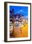 East Gate Street at Christmas, Chester, Cheshire, England, United Kingdom, Europe-Frank Fell-Framed Photographic Print