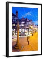 East Gate Street at Christmas, Chester, Cheshire, England, United Kingdom, Europe-Frank Fell-Framed Photographic Print