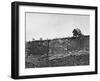 East German's Hand Reaching Over Glass Shards Embedded in Top of the Newly Constructed Berlin Wall-Paul Schutzer-Framed Photographic Print