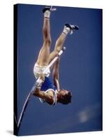 East Germany's Wolfgang Nordwig in Action During Pole Vaulting Event at the Summer Olympics-John Dominis-Stretched Canvas