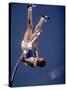 East Germany's Wolfgang Nordwig in Action During Pole Vaulting Event at the Summer Olympics-John Dominis-Stretched Canvas