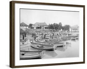 East Grand Rapids, Mich., Lakeside Club from Waterside, Reeds Lake-null-Framed Photo