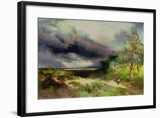 East Hampton, Long Island, Sand Dunes, 1892-Thomas Moran-Framed Giclee Print