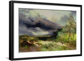 East Hampton, Long Island, Sand Dunes, 1892-Thomas Moran-Framed Giclee Print