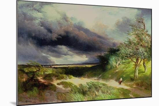 East Hampton, Long Island, Sand Dunes, 1892-Thomas Moran-Mounted Giclee Print