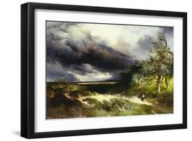 East Hampton, Long Island, Sand Dunes, 1892-Thomas Moran-Framed Giclee Print