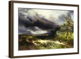 East Hampton, Long Island, Sand Dunes, 1892-Thomas Moran-Framed Giclee Print