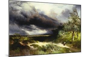 East Hampton, Long Island, Sand Dunes, 1892-Thomas Moran-Mounted Giclee Print