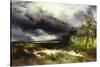 East Hampton, Long Island, Sand Dunes, 1892-Thomas Moran-Stretched Canvas