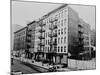 East Harlem's 100th St. with a Large Tenement Apartment Building in NYC, 1964-null-Mounted Photo