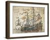 East India Company Ship, Japanese, 18th Century-null-Framed Giclee Print