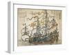 East India Company Ship, Japanese, 18th Century-null-Framed Giclee Print