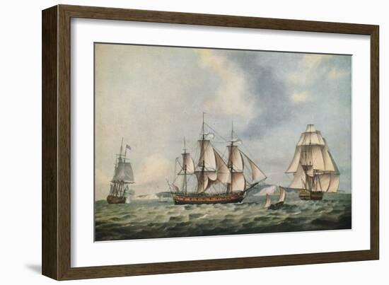 East India Companys Packet Swallow, 1788-Thomas Luny-Framed Giclee Print