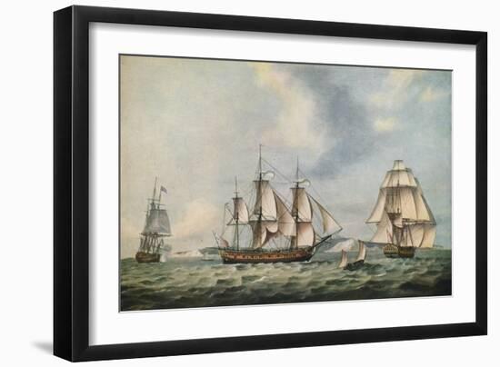 East India Companys Packet Swallow, 1788-Thomas Luny-Framed Giclee Print