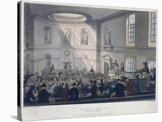 East India House, London, 1808-Joseph Constantine Stadler-Stretched Canvas