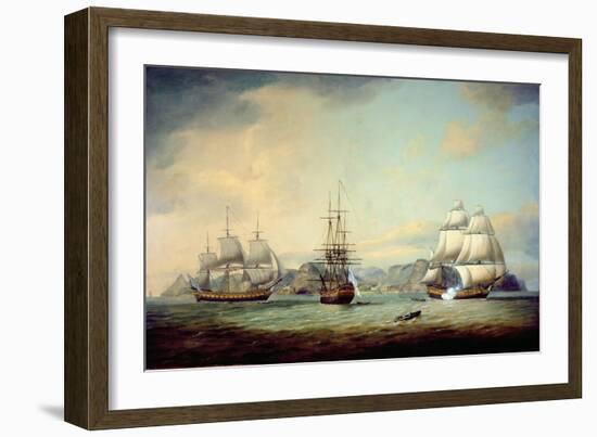 East Indiaman Ceres Off St Helena, 1788-Thomas Luny-Framed Giclee Print