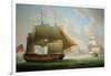 East Indiaman 'Cirencester' Off St. Helena, 1795-Robert Dodd-Framed Giclee Print