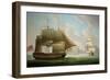 East Indiaman 'Cirencester' Off St. Helena, 1795-Robert Dodd-Framed Giclee Print