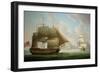 East Indiaman 'Cirencester' Off St. Helena, 1795-Robert Dodd-Framed Giclee Print