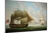 East Indiaman 'Cirencester' Off St. Helena, 1795-Robert Dodd-Mounted Giclee Print