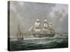 East Indiaman H.C.S. "Thomas Coutts" Off the Needles, Isle of Wight-Richard Willis-Stretched Canvas