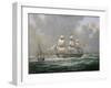 East Indiaman H.C.S. "Thomas Coutts" Off the Needles, Isle of Wight-Richard Willis-Framed Giclee Print