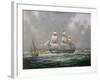 East Indiaman H.C.S. "Thomas Coutts" Off the Needles, Isle of Wight-Richard Willis-Framed Giclee Print