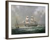 East Indiaman H.C.S. "Thomas Coutts" Off the Needles, Isle of Wight-Richard Willis-Framed Giclee Print