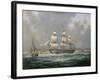 East Indiaman H.C.S. "Thomas Coutts" Off the Needles, Isle of Wight-Richard Willis-Framed Giclee Print