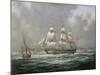 East Indiaman H.C.S. "Thomas Coutts" Off the Needles, Isle of Wight-Richard Willis-Mounted Giclee Print