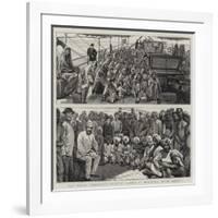 East Indian Immigrants Recently Landed at Demerara, South America-null-Framed Giclee Print