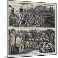 East Indian Immigrants Recently Landed at Demerara, South America-null-Mounted Giclee Print