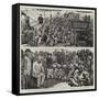 East Indian Immigrants Recently Landed at Demerara, South America-null-Framed Stretched Canvas