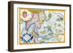 East Indies by Ortelius-Abraham Ortelius-Framed Art Print