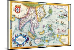 East Indies by Ortelius-Abraham Ortelius-Mounted Art Print