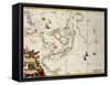 East Indies: Sea and Coastal Chart Extending from Southern India to Japan-Frederick de Wit-Framed Stretched Canvas