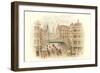 East London Illustration-null-Framed Art Print