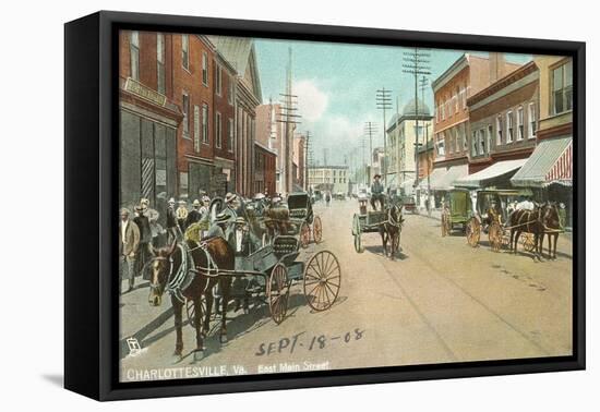 East Main Street, Charlottesville, Virginia-null-Framed Stretched Canvas