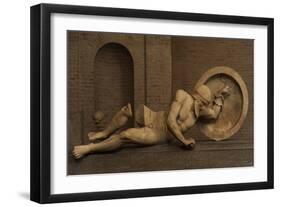 East Pediment's Group of the Temple of Aegina. Ca. 490 BC-null-Framed Giclee Print