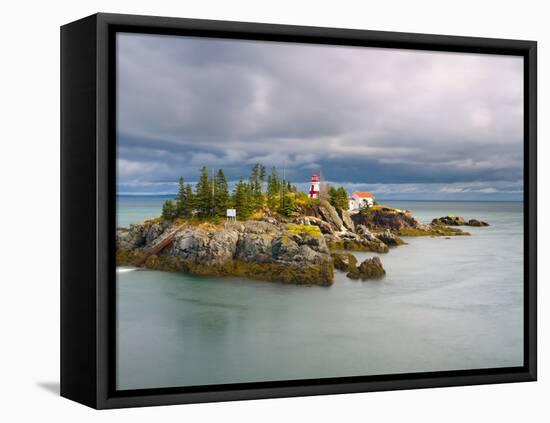 East Quoddy (Head Harbour) Lighthouse, Campobello Island, New Brunswick, Canada, North America-Alan Copson-Framed Stretched Canvas