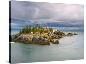 East Quoddy (Head Harbour) Lighthouse, Campobello Island, New Brunswick, Canada, North America-Alan Copson-Stretched Canvas