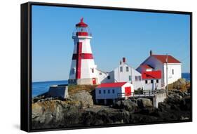 East Quoddy Lighthouse, Campobello Island, New Brunswick, Canada-lightningboldt-Framed Stretched Canvas