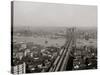 East River and Brooklyn Bridge, New York, N.Y.-null-Stretched Canvas