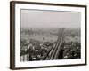 East River and Brooklyn Bridge, New York, N.Y.-null-Framed Photo