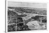 East River and Hell Gate Bridge-Moses King-Stretched Canvas