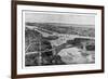 East River and Hell Gate Bridge-Moses King-Framed Art Print