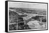 East River and Hell Gate Bridge-Moses King-Framed Stretched Canvas