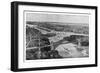 East River and Hell Gate Bridge-Moses King-Framed Premium Giclee Print